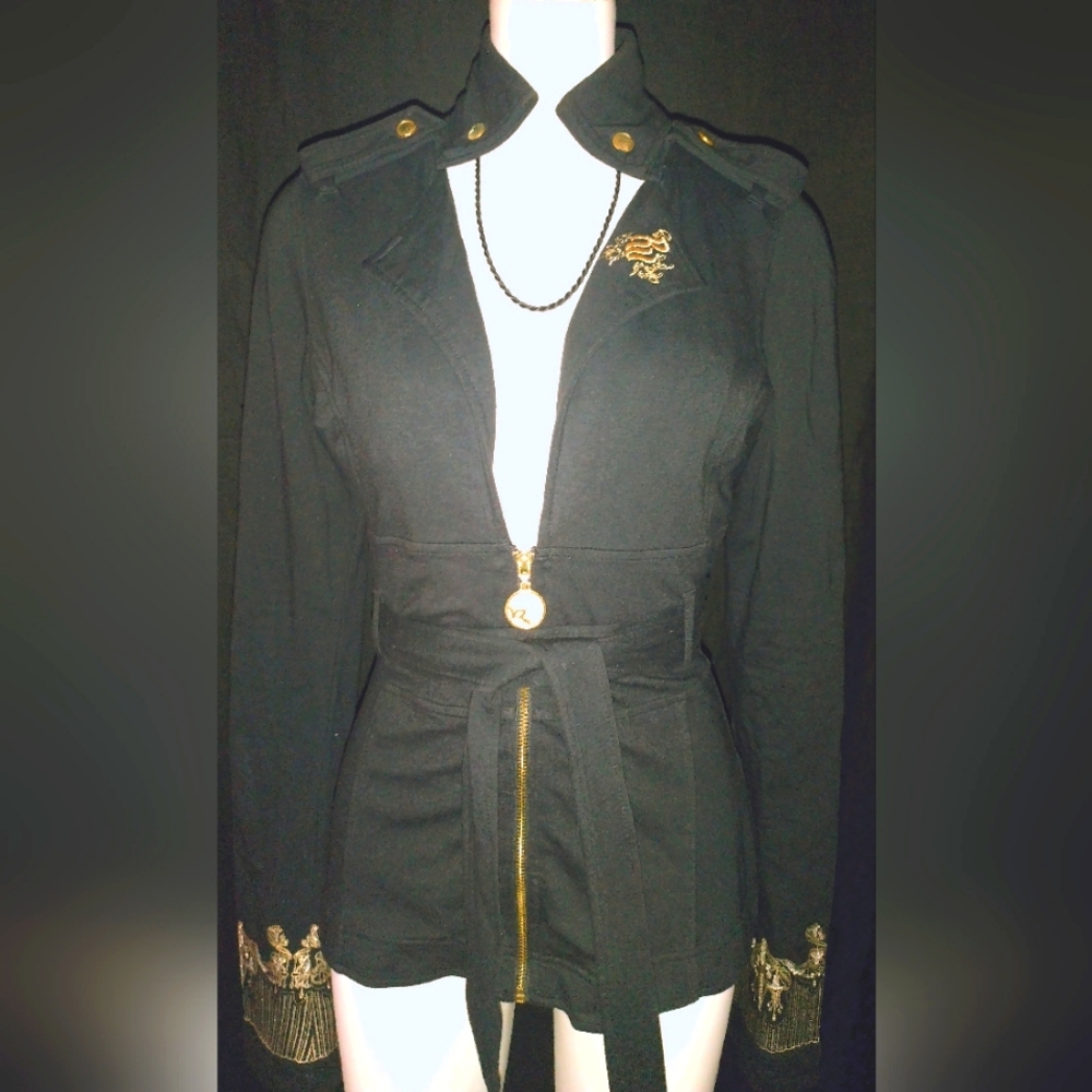 "Rocawear" RARE Black Ornate Blazer Jacket